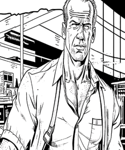 Bruce Willis Coloring Pages Printable for Free Download