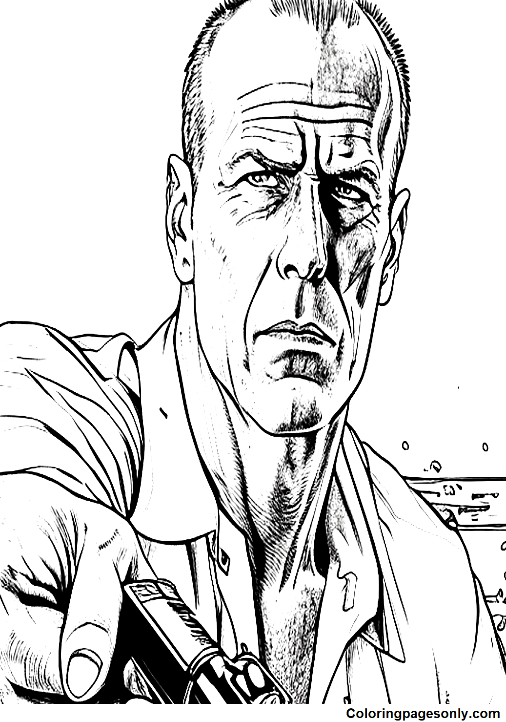 Bruce Willis Coloring Pages Printable for Free Download