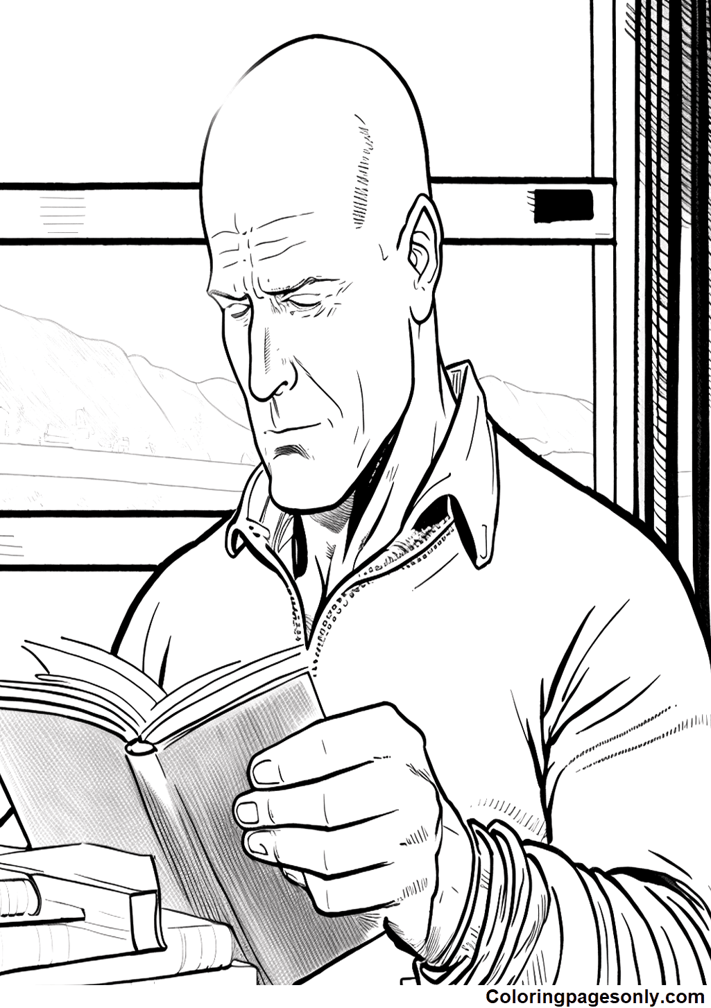 Bruce Willis Coloring Pages Printable for Free Download