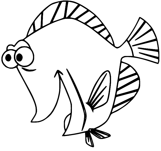 Finding Dory Coloring Pages Printable for Free Download