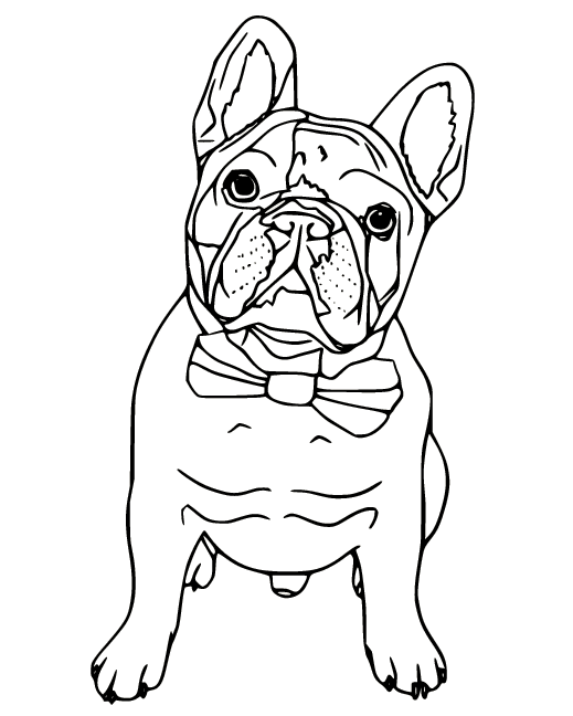 Bulldog Coloring Pages Printable for Free Download