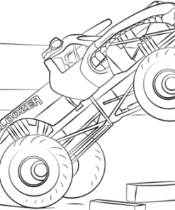 Monster Truck Coloring Pages Printable for Free Download