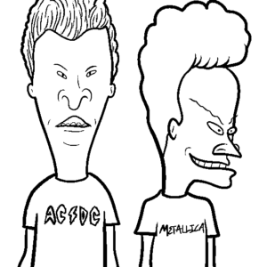 printable coloring pages beavis and butt head do the universe