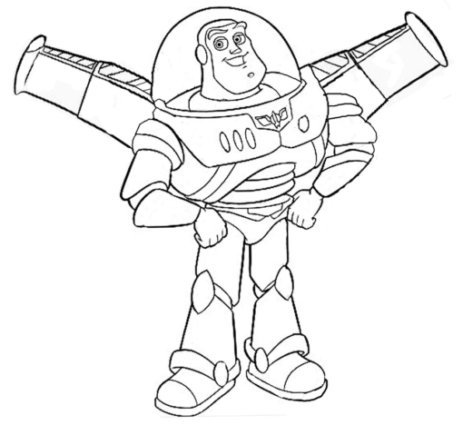 Buzz Lightyear Coloring Pages Printable for Free Download