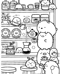 Sumikko Gurashi Coloring Pages Printable for Free Download