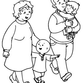 Caillou Coloring Pages Printable for Free Download