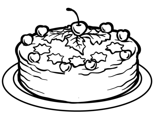 Cake Coloring Pages Printable for Free Download