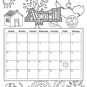 April Coloring Pages Printable for Free Download