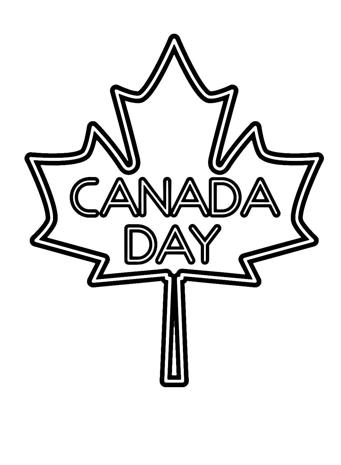 canadian symbols coloring pages