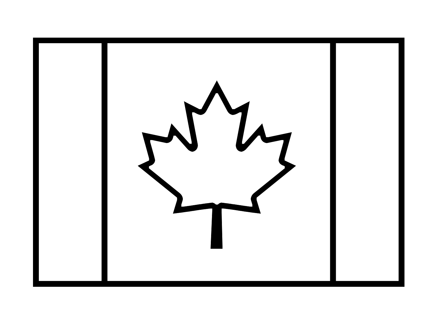 canadian symbols coloring pages