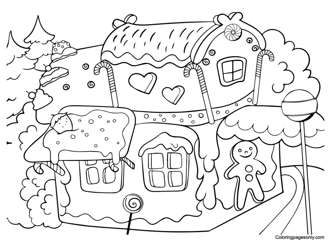 Candyland Coloring Pages Printable for Free Download