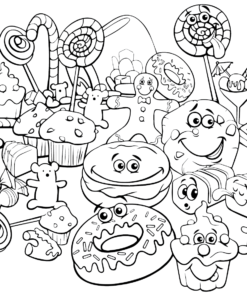 candyland board coloring pages