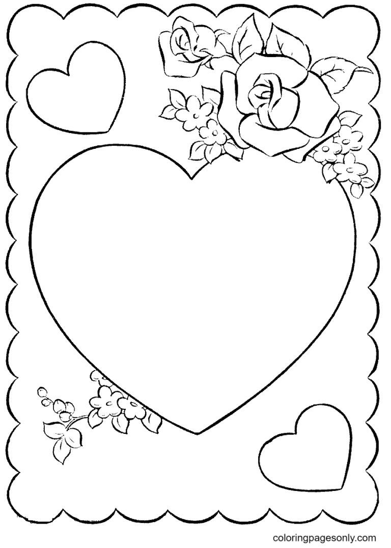 Heart Coloring Pages Printable for Free Download