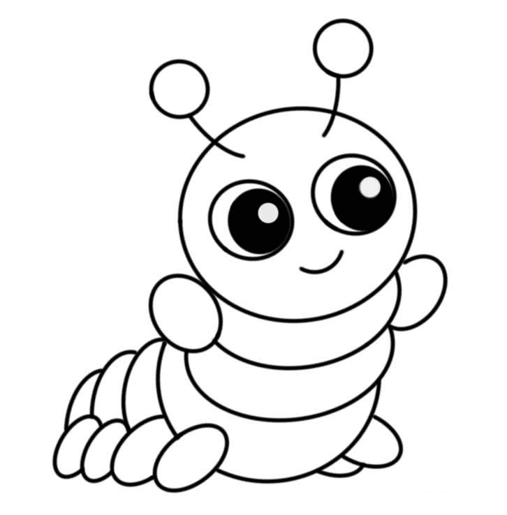 Caterpillar Coloring Page - Crafts With Lisa