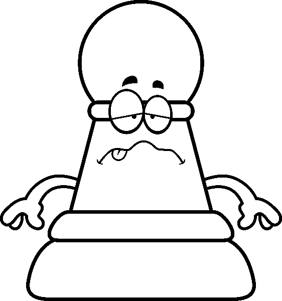 Pawn Cute Chess Piece Coloring Pages - Free Printable Coloring Pages
