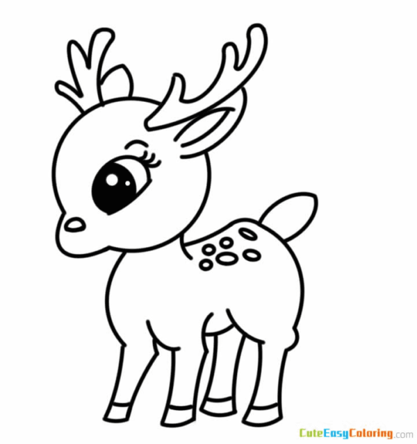 Fawn Coloring Pages Printable for Free Download