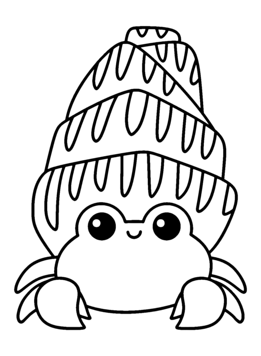 Hermit Crab Coloring Pages Printable for Free Download