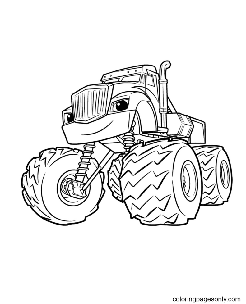 Monster Truck Coloring Pages Printable for Free Download