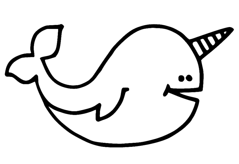 Narwhal Coloring Pages Printable for Free Download