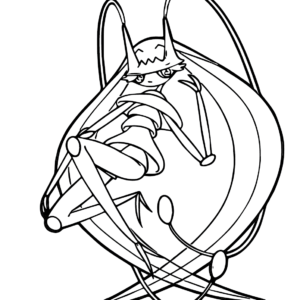 Pokemon Ultra Beast Pheromosa Coloring Pages - 2 Free Coloring Sheets  (2021)