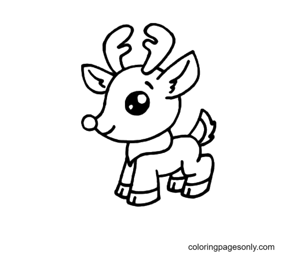 Rudolph Coloring Pages Printable for Free Download