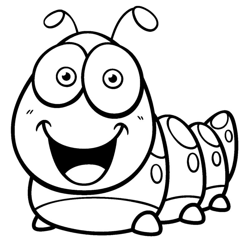 Worm Coloring Pages Printable for Free Download