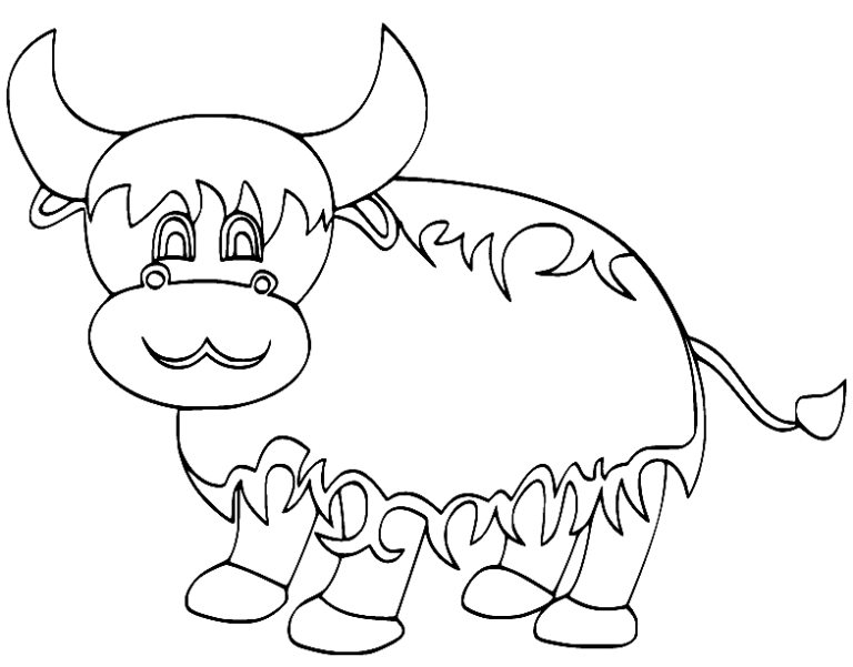 Yak Coloring Pages Printable for Free Download