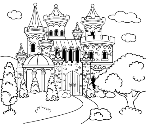 Castle Coloring Pages Printable for Free Download