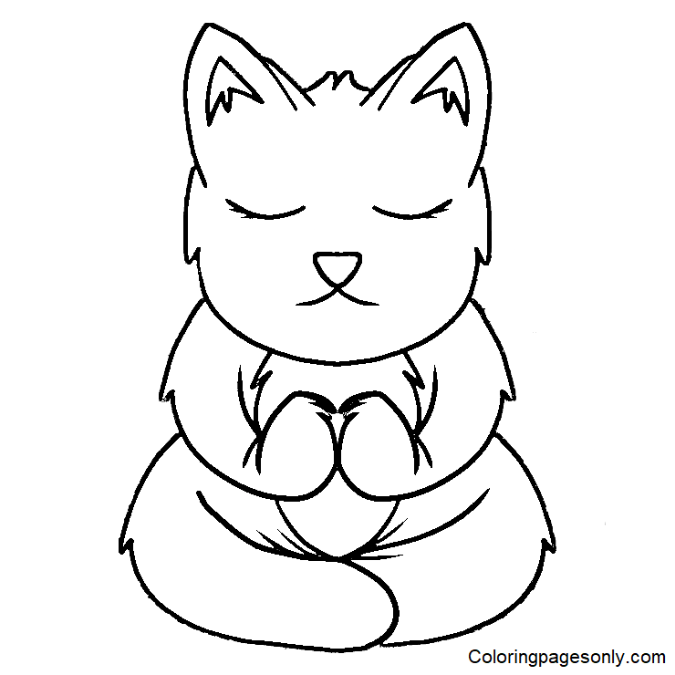 10 Fun Animal Yoga Coloring Pages for Relaxation