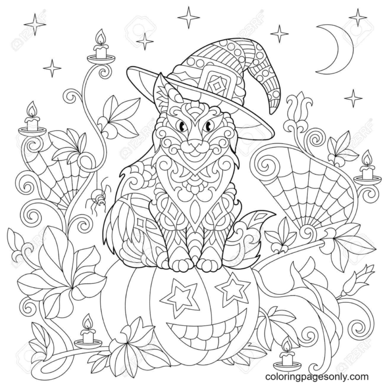 30 Halloween Mandala Coloring Pages Easy