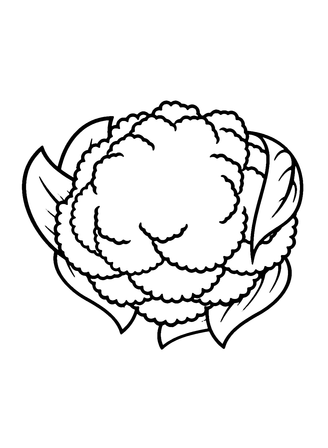 Cauliflower Coloring Pages Printable for Free Download