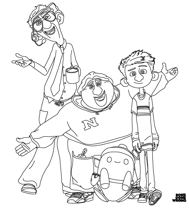 Ron's Gone Wrong Coloring Pages Printable for Free Download