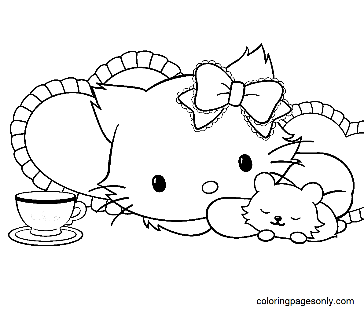 Charmmy Kitty Coloring Pages Printable for Free Download