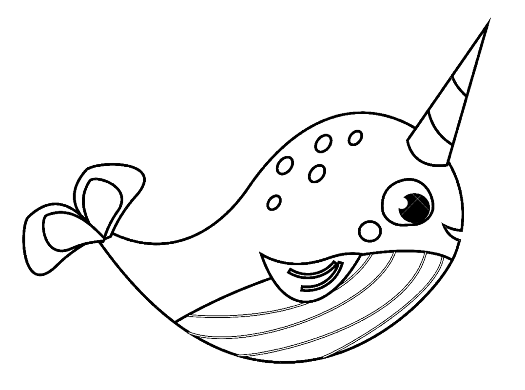 Narwhal Coloring Pages Printable for Free Download