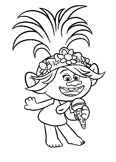 Poppy Coloring Pages Printable for Free Download