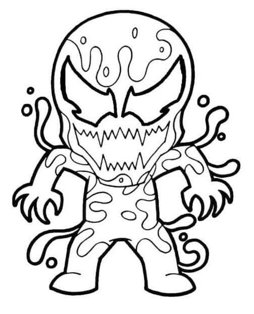 carnage face coloring pages