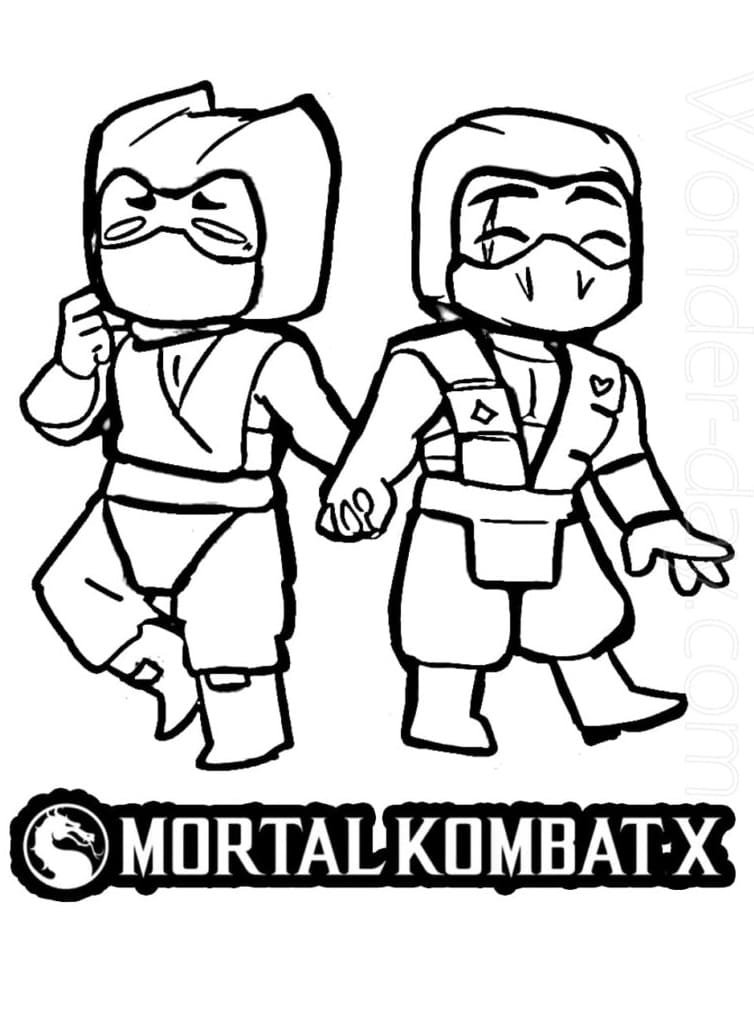 mortal kombat ninja coloring pages