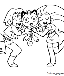 Team Rocket Coloring Pages Printable for Free Download