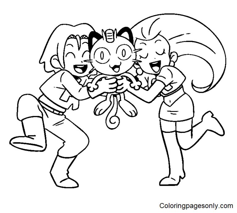 Team Rocket Coloring Pages Printable for Free Download