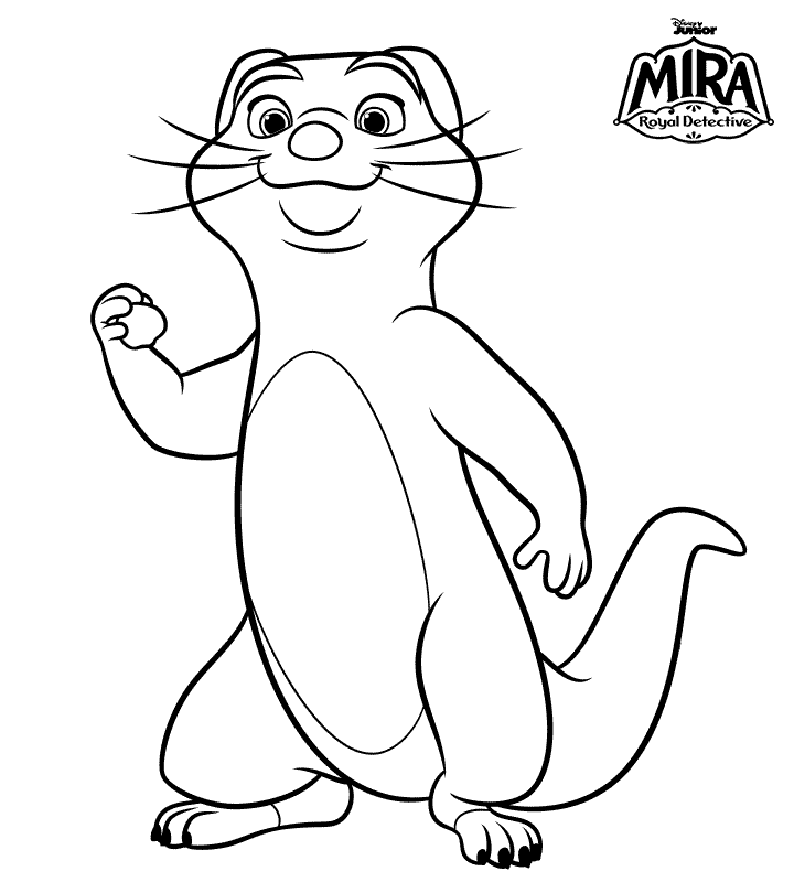 Enjoy These Three Mira, Royal Detective Coloring Sheets!