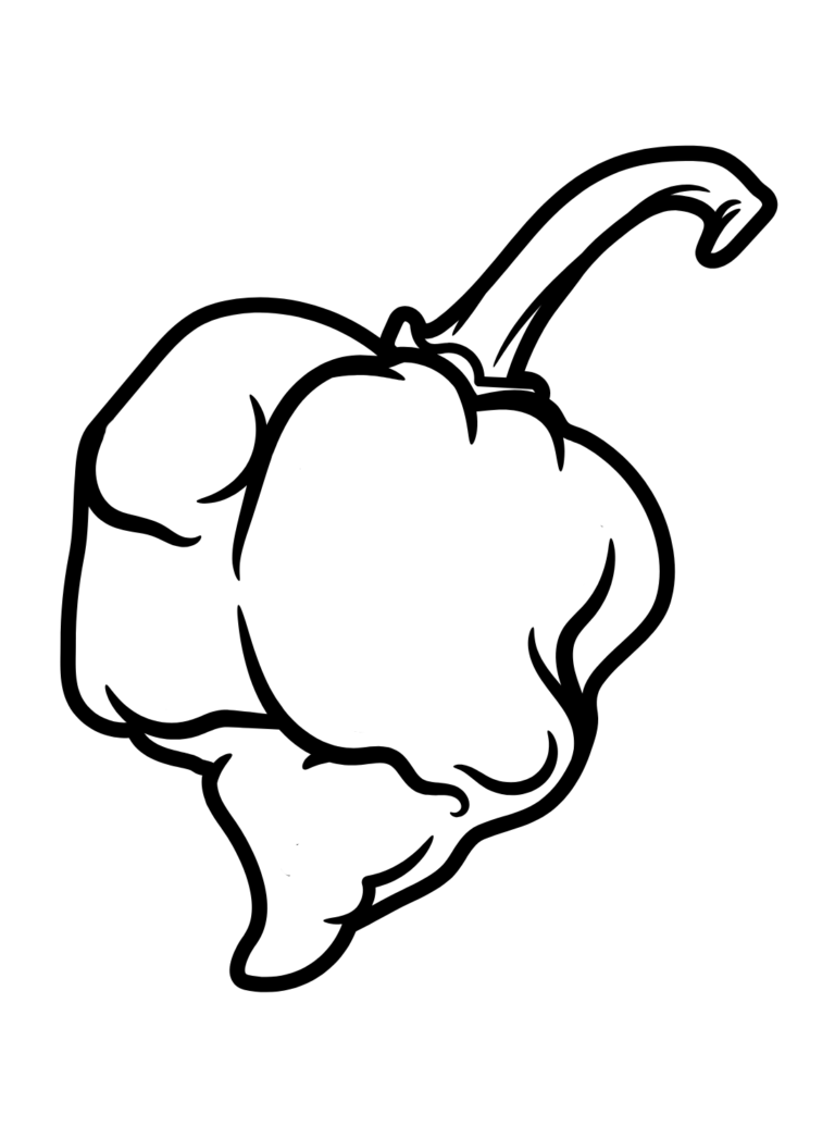 Chili Pepper Coloring Pages Printable for Free Download