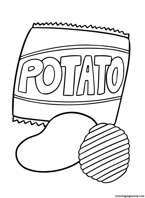 Potato Coloring Pages Printable for Free Download