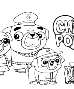 Chip and Potato Coloring Pages Printable for Free Download