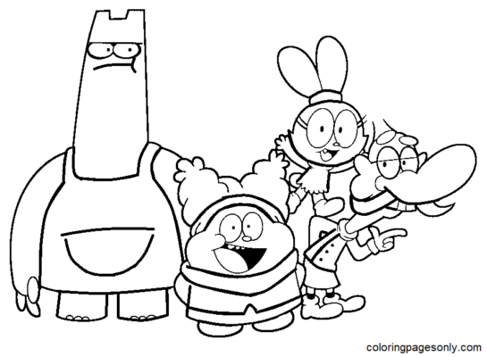 Chowder Coloring Pages Printable for Free Download