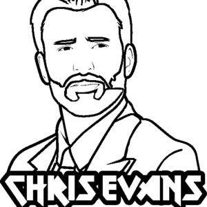 Chris Evans Coloring Pages Printable for Free Download