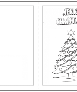 Christmas Cards Coloring Pages Printable for Free Download