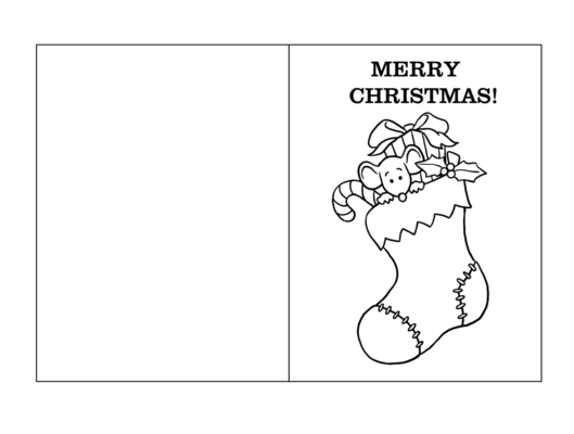 Christmas Cards Coloring Pages Printable for Free Download
