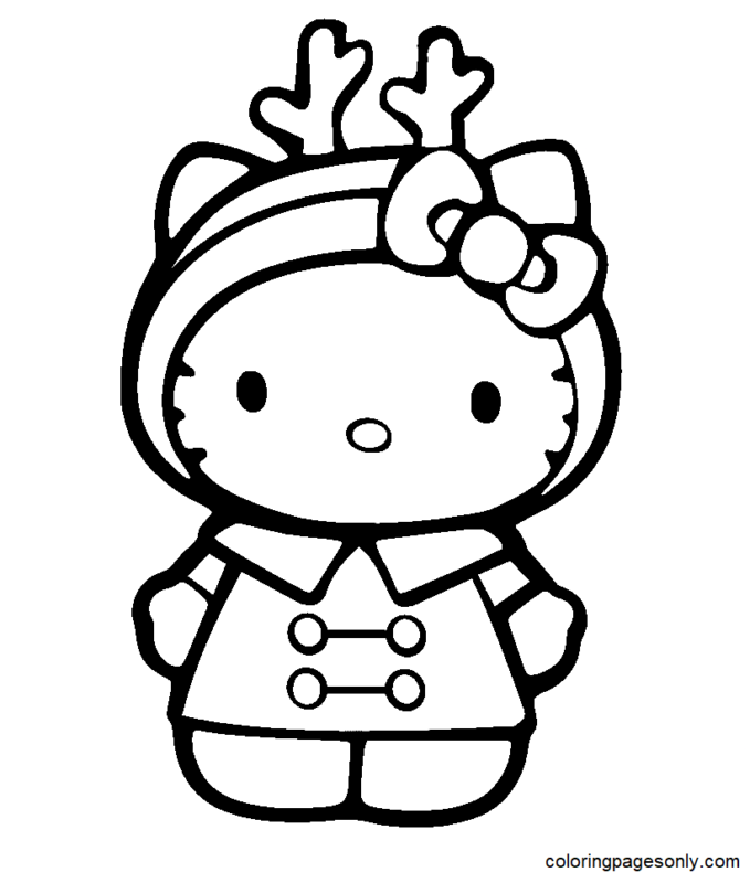 10 Sanrio Christmas Coloring Pages Free Printable