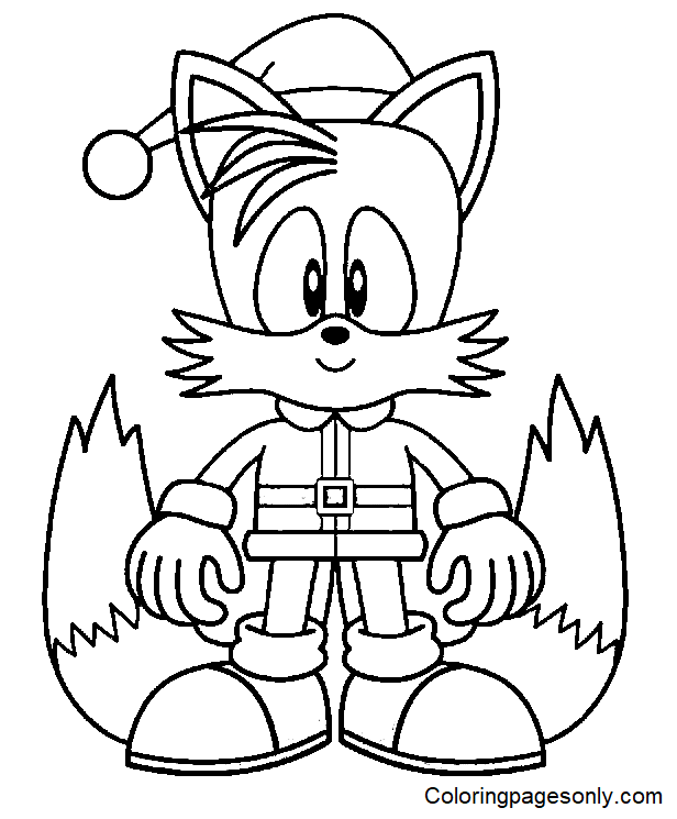 Coloring page - Miles Tails