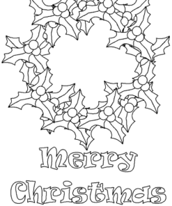 Christmas Wreath Coloring Pages Printable for Free Download